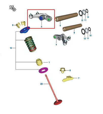 Bajaj Pulsar Ns 200,Rs 200 Piyano Orjinal Egzoz (Ex) Subap İticisi Tüm Yıllara Uygun _Supermoto