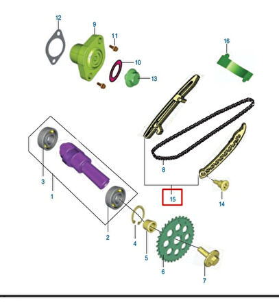 Bajaj Pulsar Ns 200 ,Rs 200 Eksantrik Gergi Palet Takımı Orjinal _Supermoto