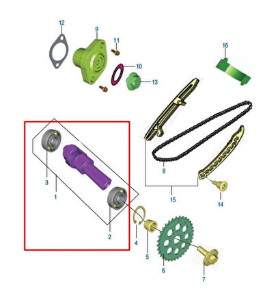 Bajaj Pulsar Ns 200 ,Rs 200 Eksantrik Mili Tek Yivli Kam Mili Euro 3 Orjinal 2014-2017_Supermoto