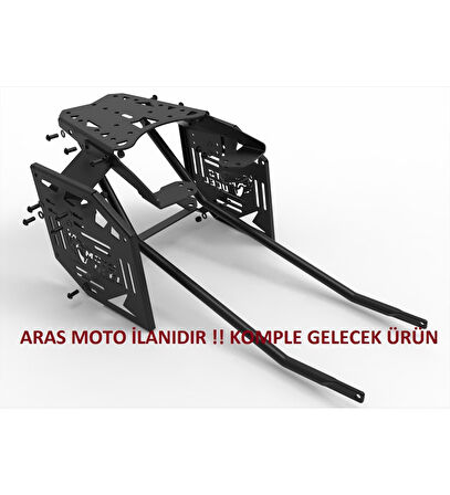 Bajaj Dominar 400-D250-400Ug Uyumlu Çanta Demiri+Yan Çanta Demir 3Lü Set Topcase (2017-2024)_Supermoto