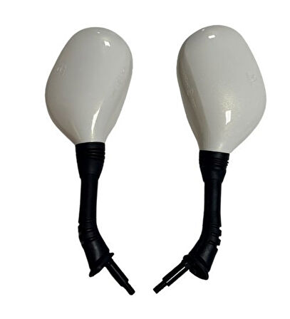 Honda Spacy Alpha 110 Ayna Seti Oem Beyaz _Supermoto