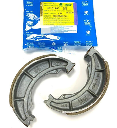 Bajaj Pulsar Ns 150 ,As150 ,Discover 125-150 Arka Fren Balatası Orjinal (Yay Hariç)-Supermoto