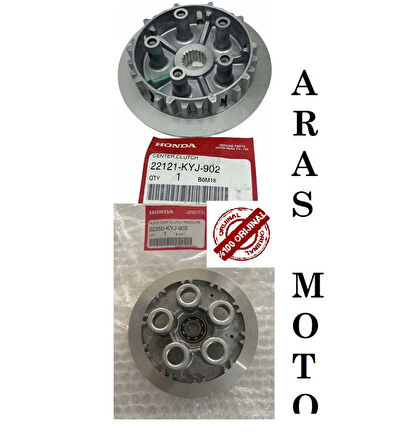 Honda Cbr 250 R Debriyaj İç Tas Göbek Seti Orjinal (Baskı Plakası Alt Üst)_Supermoto