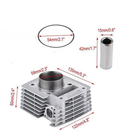 Ybr 125 Ybr Esd Silindir Seti Tüm Yıllara Uyumlu A Kalite_Supermoto
