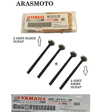 Nmax 125 - 150 Subap Takımı 4 Adet Orjinal (Emme Ve Egzoz 4 Sibop ) _Supermoto