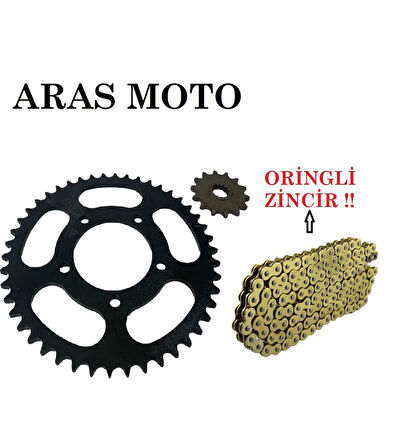 Suzuki Gv 250 İnazuma Zincir Dişli Seti Oringli _Supermoto