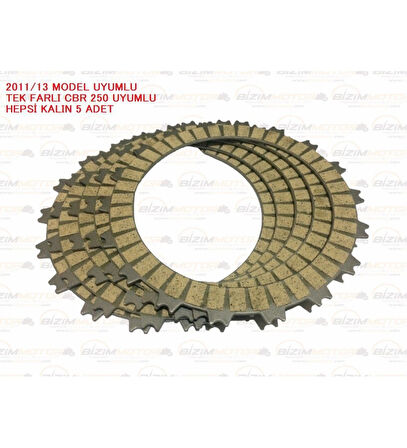 Honda Cbr 250 Debriyaj Balatası Oem Kalite 2011/2013 _Supermoto