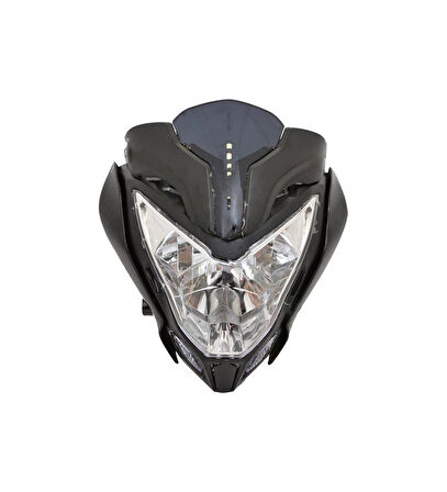 Bajaj Pulsar Ns 200 - Ns 150 Far Ve Grenajı Komple Siyah _Supermoto
