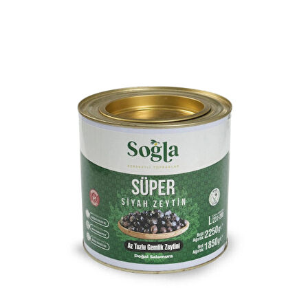 Süper Gemlik Zeytini Teneke 1850g