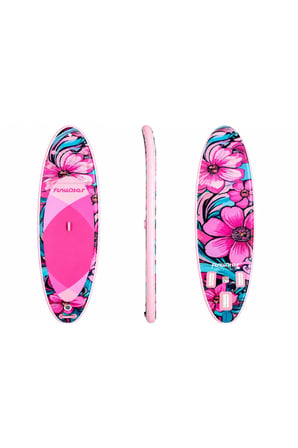 PINK FLOWER ŞİŞME SUP BOARD/STAND UP PADDLE BOARD 350x85x15 CM 1 YIL GARANTİ