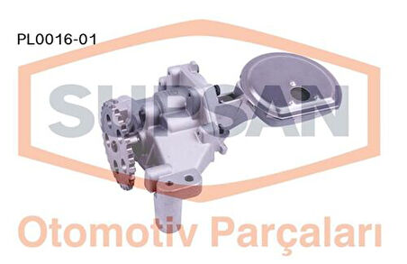 Supsan PL0016-01 Yağ Pompası Scudo 306 Partner Expert Berlingo 1.9D DW8 00-02 1001C1