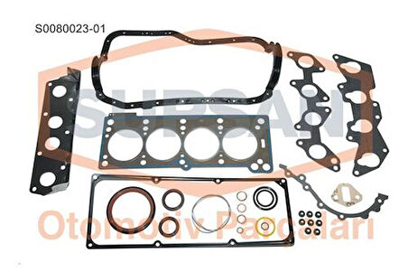 Supsan S0080023-01 Motor Takım Contası Full Keçeli Renault 9 Renault 11 Renault 19 Clio Kangoo 1.4 E6J E7J 7701465162