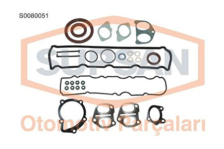 Supsan S0080051 Motor Takım Contası Alt Üst Full S.K.C Hariç Raınz Keçeli Subap Lastiklı Partner Berlingo P306 Expert Jumpy 00 08 DW8 1.9 Düz 0197.X5