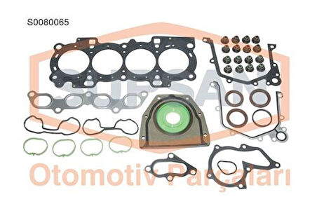 Supsan S0080065 Motor Takım Conta Keçeli Subap Lastiklı S.K.C DahII Focus 1.6 16V Zetec S Duratec Efı 98-03 2M516008AA