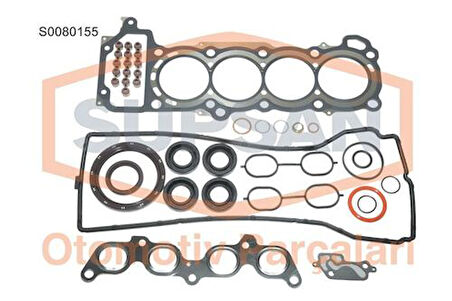 Supsan S0080155 Tam Takım Contası Keçeli Subap Lastiklı Skclı Micra 1.4 16V Cr14De 10101-AX086