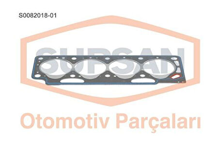 Supsan S0082018-01 Silindir Kapak Contası 1 Çentik Saclı Özel KlınGrit Kangoo Express 1.9D Renault 19 1.9D F8Q Eski Motor 7700107818