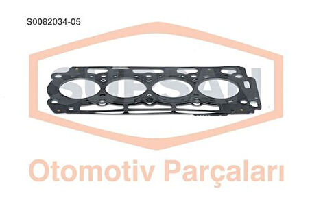 Supsan S0082034-5 Silindir Kapak Contası Celık P206 P307 P107 P207 307 C1 C2 C3 I II III Xsara 208 Ds3 Dv4Td Dv4C 1.4 Hdı 8V Fıesta Fusıon 1.4Tdcı Duratorq 5 Tırnak Kalınlık 1.45Mm