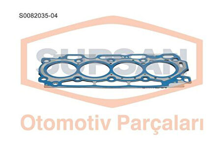 Supsan S0082035-4 Silindir Kapak Contası P206 P207 P307 P308 P3008 P3008 P5008 P407 C4 Berlıngo II III Partner II III C3 I II III C4 Pıcasso C4 B7 Ds4 Ds3 Focus S40 1.6 Tdcı C3 Dv4Ted4 1.4Hdı 16V 4 Centık 1.40Mm