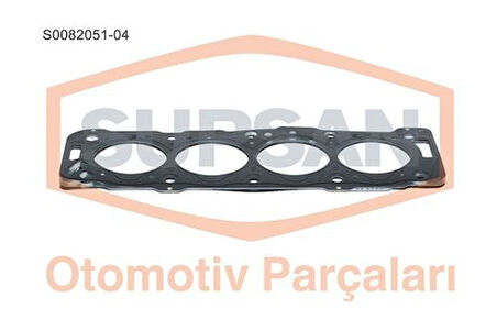 Supsan S0082051-04 Silindir Kapak Contası 82.20mm Partner 206 306 Berlingo Xsara Scudo DW8 DW8B 4 2 Çentik 1.38mm 00- 0209.X3