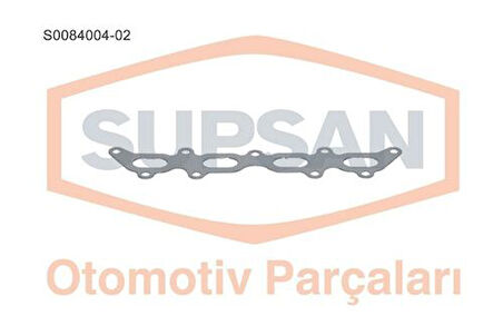 Supsan S0084004-02 Egsoz Manifold Contası Saclı KlınGrit Doblo Palio Albea Palio 1.2 16V-04 46526271