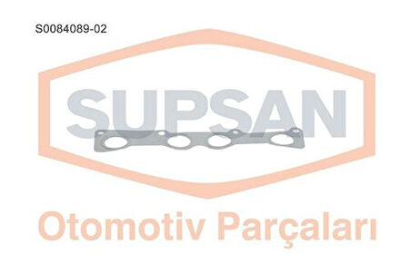 Supsan S0084089-02 Egsoz Manifold Contası Çelik Logan 1.4 8V 1.6 8V K7M 750 K7J 710 8200191371