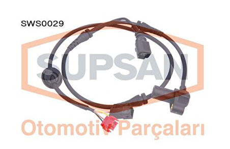 Supsan SWS0029 Sensör ABS Volkswagen Passat 1.6 Eng ALZ-1.8T 20V Eng AWm-AWT-Awl-1.9 TDI Eng Avb-Avf-Awx-2.0 Td 4B0927803B