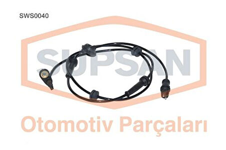 Supsan SWS0040 Sensör ABS Fiat Doblo 1.2 1.3 JTD 1.4 1.6 16V 1.9 D 1.9 JTD 223 A50-223 A90-199 A20-188 A9 46740217