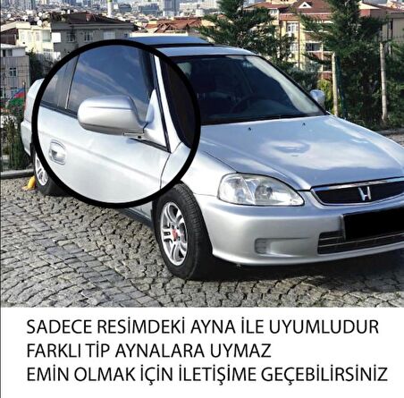 Honda Civic İES EK 1996-2000 Batman Yarasa Ayna Kapağı Piano Black ABS Plastik