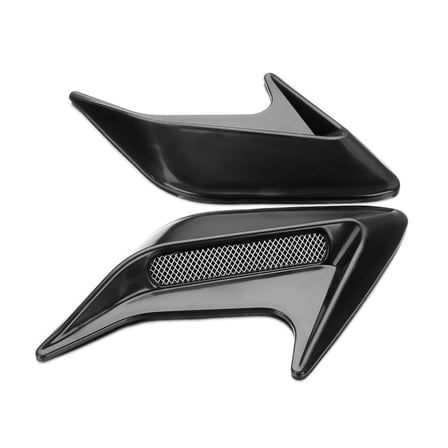 Üniversal Piano Black Kaput Çamurluk Venti Izgarası Sağ Sol 2 Adet Mini Scoop
