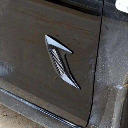 Üniversal Piano Black Kaput Çamurluk Venti Izgarası Sağ Sol 2 Adet Mini Scoop