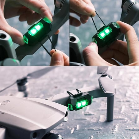 RGB Drone Bisiklet Uçak Motosiklet Otomotiv Mini Çakar Led Lamba Kablosuz Şarjlı 1 Adet