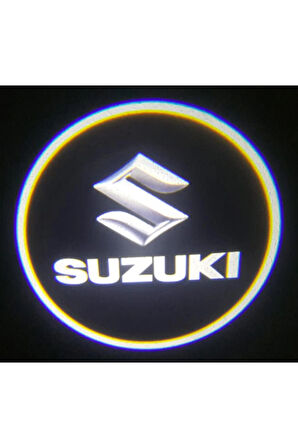 Suzuki ile Uyumlu Yeni Nesil Pilli Yapıştırmalı Led Işıklı Çift Sensörlü Kapı Altı Logo