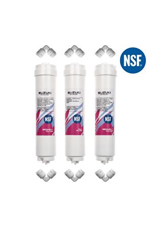 12 Inç Kapalı Kasa Su Arıtma Cihazı 1 Yıllık Tam Set Filtre Takımı (8 Filtre)