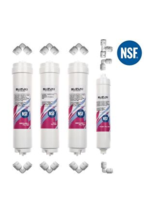 12 Inç Kapalı Kasa Su Arıtma Cihazı Membransız Tam Set (4 Filtre)