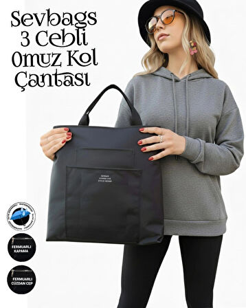 Sevbags 3 Cebli Kadın Omuz ve Kol Çantası