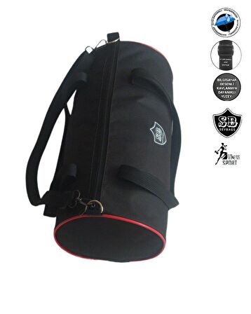 SEVBAGS SİLİNDİR OMUZ ASKILI FİTNESS SPOR ÇANTASI UNİSEX