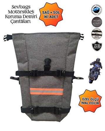 MOTORSİKLET KORUMA DEMİRİ ÇANTASI SU GEÇİRMEZ KETEN KUMAŞ