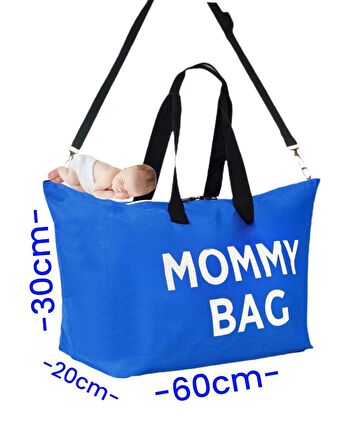 Sevbags Mommy Çok Amaçlı Unisex Bebek Bakım Çantası Mavi