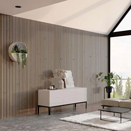 EKO KEÇELİ AKUSTİK AHŞAP PANEL SAVANA MEŞE - 50X240CM