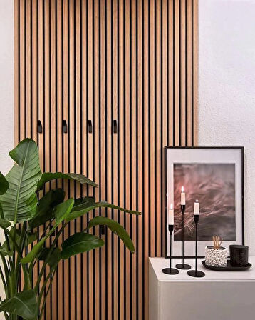 EKO KEÇELİ AKUSTİK AHŞAP PANEL SAVANA MEŞE - 60X240CM