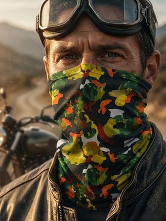 Kamuflaj Desenli Unisex Buff (Baf) – Outdoor Çok Amaçlı Boyunluk