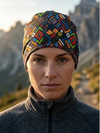 Etnik Geometrik Desenli Unisex Buff (Baf) – Renkli Outdoor Boyunluk