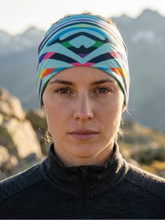 Geometrik Çizgili Unisex Buff (Baf) – Modern Renkli Outdoor Boyunluk