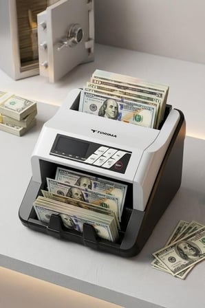 Premium Profesyonel Para Sayma Makinesi MNY01 Gri Ofis Makine Sayım
