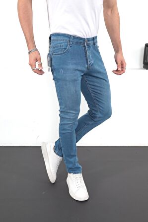 Erkek Likralı Denim Slim Fit Jeans
