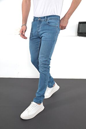 Erkek Likralı Denim Slim Fit Jeans