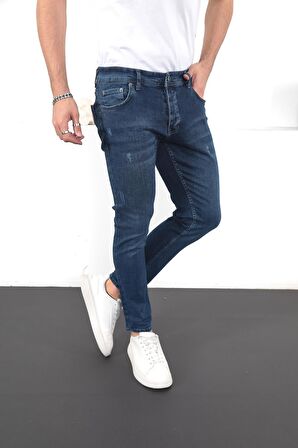 Erkek Likralı Denim Skinny Fit Jeans