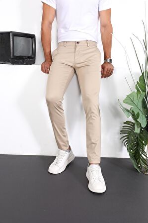 Erkek Slim Fit Chino Pantolon Lennberg