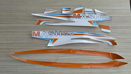 MONDIAL MASH 125 ETİKET SETİ TURUNCU ORJINAL