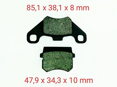 MONDIAL EAGLE 50 ÖN FREN DİSK BALATASI FA416